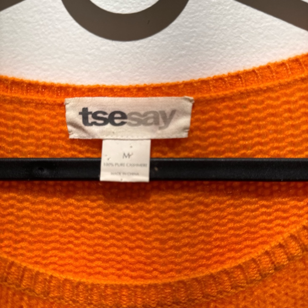 Orange TSE Cashmere Sweater - Picture 2 of 3
